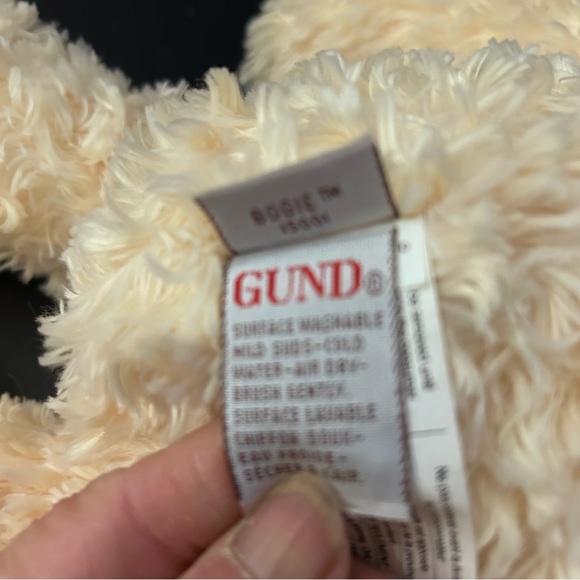 Vintage GUND cream bogie teddy bear NWT 15” tall plush - Picture 6 of 7